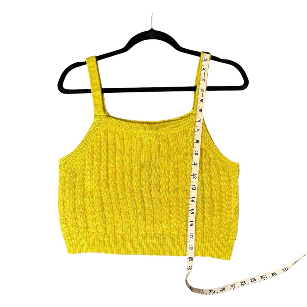 Yellow Green Wild Fable Ribbed Knit Tank Top - Picture 7 of 7